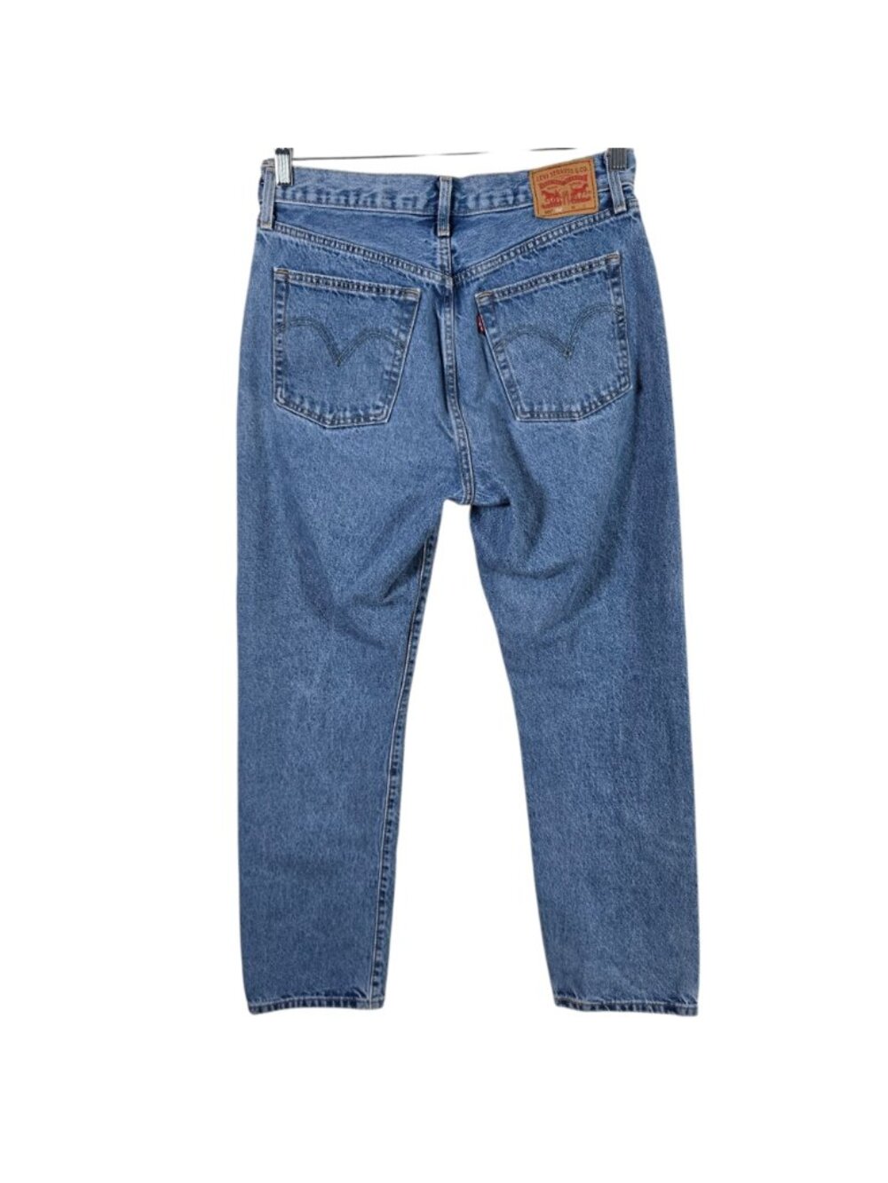 Levi's Mens 501 Buttonfly Light Wash Jeans Size 30x30 DIY Heart Stitch 150th - Picture 4 of 14